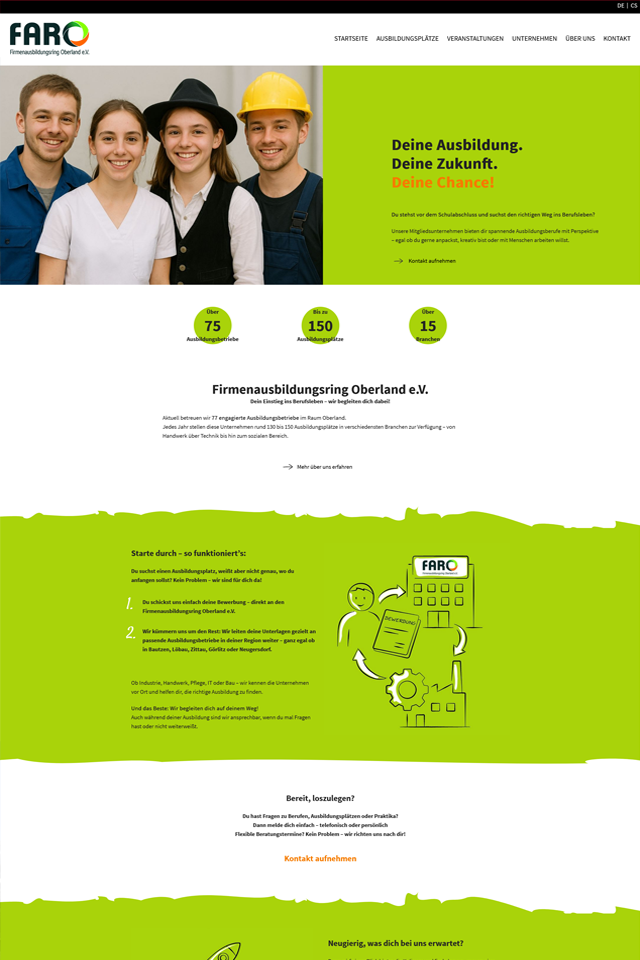Webdesign Waltersdorf - Referenz: Faro Neugersdorf