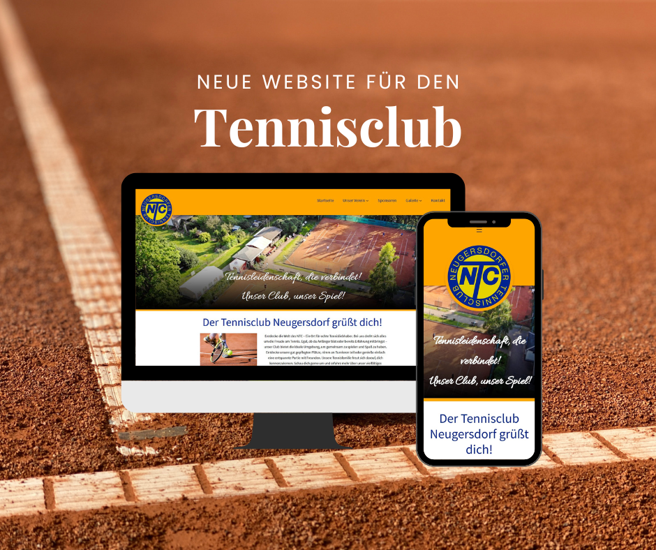 Grafik – Relaunch für den Tennisverein Neugersdorf – mobilfreundlich, übersichtlich und aktuell - Internetagentur SEO Lausitz