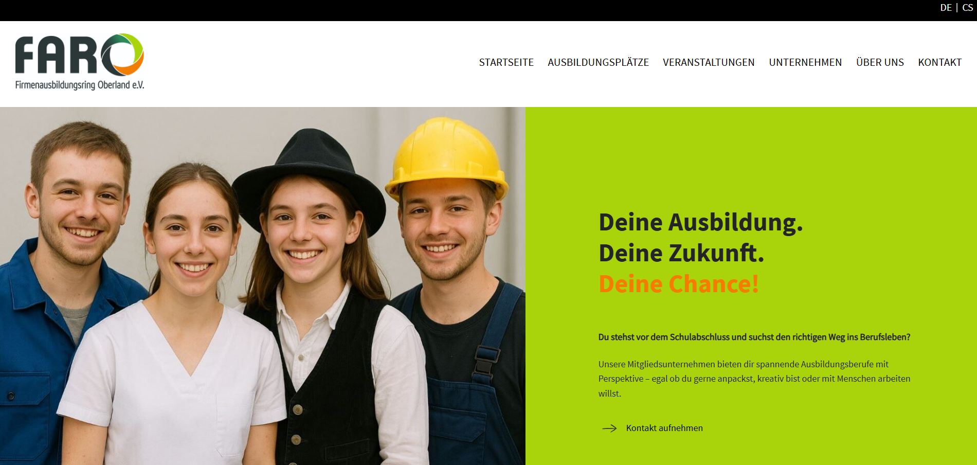 Screenshot Webdesign Faro Neugersdorf